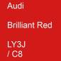 Preview: Audi, Brilliant Red, LY3J / C8.